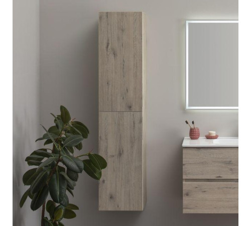 Пенал Aquanet Алвита New 35 дуб веллингтон белый