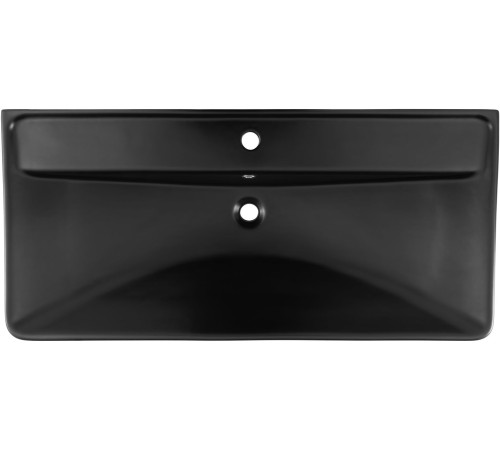 Раковина Aquanet Ирис 100 черная матовая