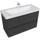 Тумба под раковину Aquanet Эмбер 105 черный матовый