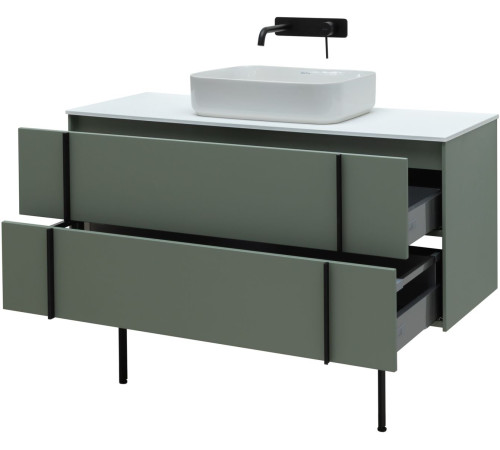 Тумба под раковину Allen Brau Reality 120 1.32008.CGM олива матовый