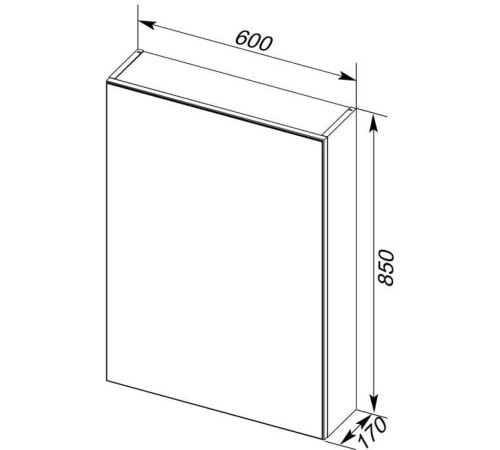 Зеркальный шкаф Aquanet Алвита 60 белый