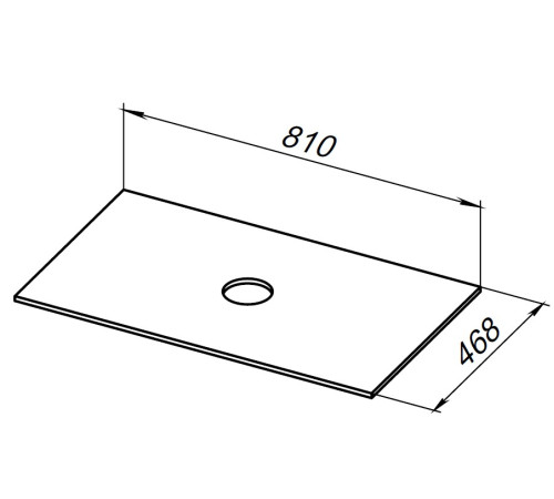 Столешница Allen Brau Fantasy 80 1.11009.B бежевый