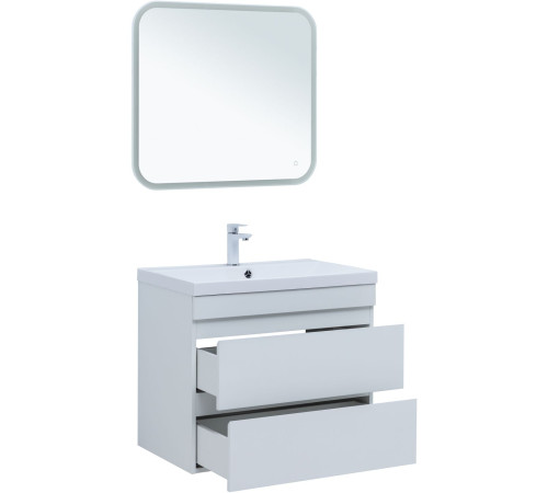 Тумба под раковину Aquanet Нота New 75 белый глянец