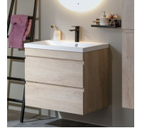 Тумба под раковину Aquanet Нота New 75 дуб светлый