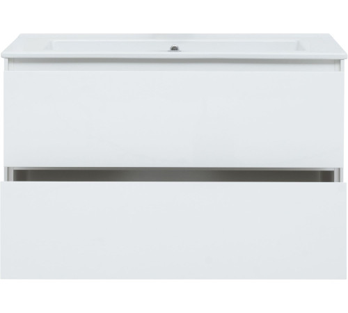 Тумба под раковину Aquanet Милан 105 белый глянец