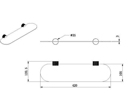 Полочка Allen Brau Priority 4.0 6.31C13-BN никель браш