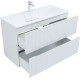 Тумба под раковину Aquanet Джейн 100 белый матовый
