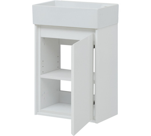 Тумба под раковину Aquanet Милан 45 белый глянец