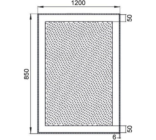 Зеркало Aquanet Алассио New 120 LED