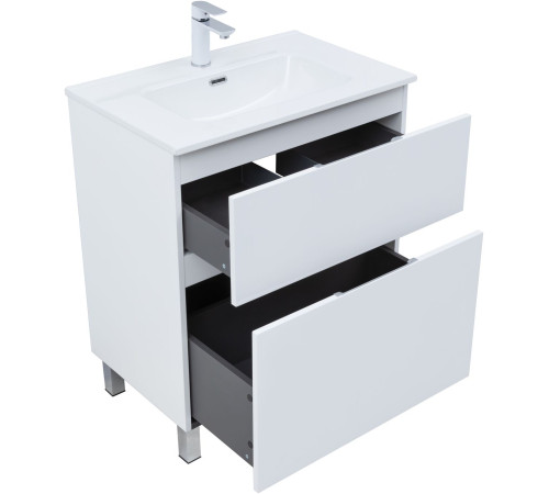 Тумба под раковину Aquanet Алвита New 70 напольная, белый матовый