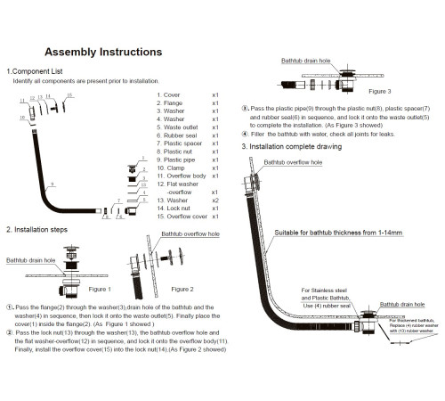 Слив-перелив для ванны Allen Brau Priority 5.31027-BN никель браш