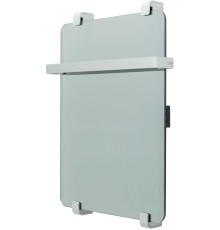 Полотенцесушитель электрический Allen Brau Infinity 60x44 с рейлингом и креплением, серебро браш