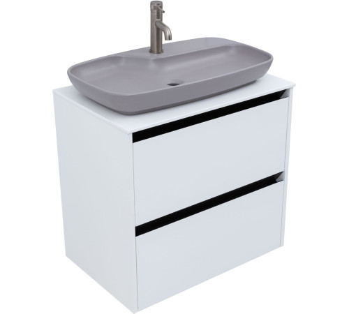 Тумба под раковину Allen Brau Activity 70 1.34003.WM белый матовый/черный браш