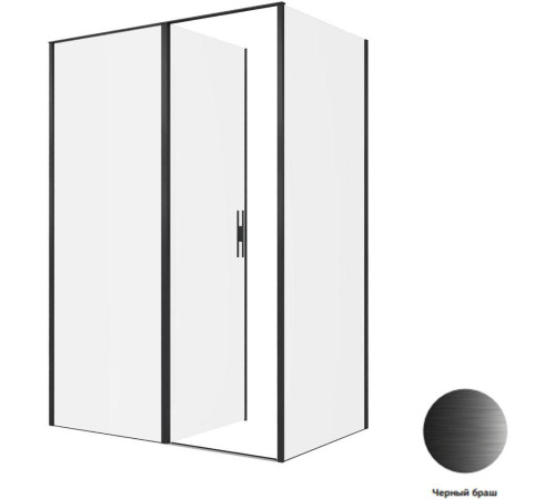 Душевой уголок Allen Brau Priority 140x90 3.31036.BBA + 3.31045.BBA черный браш