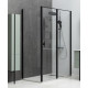 Душевой уголок Allen Brau Priority 140x100 3.31036.BBA + 3.31048.BBA черный браш