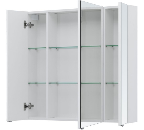 Зеркальный шкаф Aquanet Алвита new 90 белый матовый