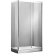 Душевой уголок Aquanet Alfa NAA1131 150x80, прозрачное стекло