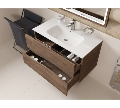 Тумба под раковину Allen Brau Glority 100 1.35002.NW дуб антик