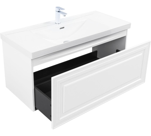 Тумба под раковину Aquanet Агата 110 белый сатин