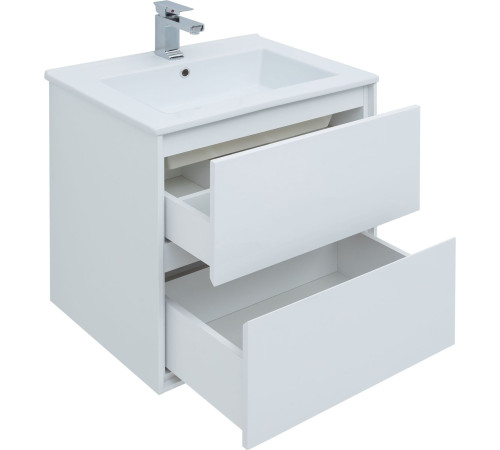 Тумба под раковину Aquanet Милан 65 белый глянец