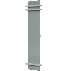 Полотенцесушитель электрический Allen Brau Infinity 180x44 с зеркалом, рейлингом 2.0 и креплением, серебро браш