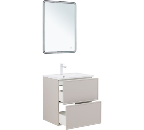 Тумба под раковину Aquanet Арт 60 бежевый