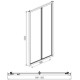 Душевая дверь Aquanet Alfa NAA6422 90, прозрачное стекло