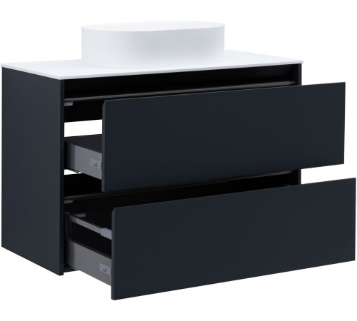 Тумба под раковину Allen Brau Activity 100 1.34006.AM антрацит матовый/черный браш