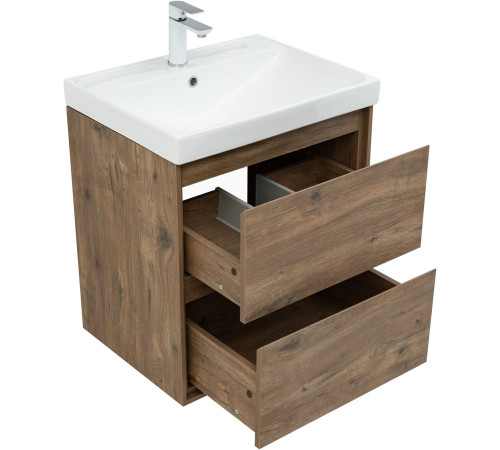 Тумба под раковину Aquanet Милан 60 дуб рустикальный