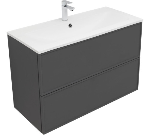 Тумба под раковину Aquanet Арт 100 ясень графит