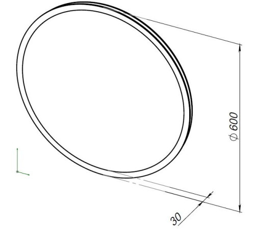 Зеркало Aquanet Optima 60 с LED подсветкой