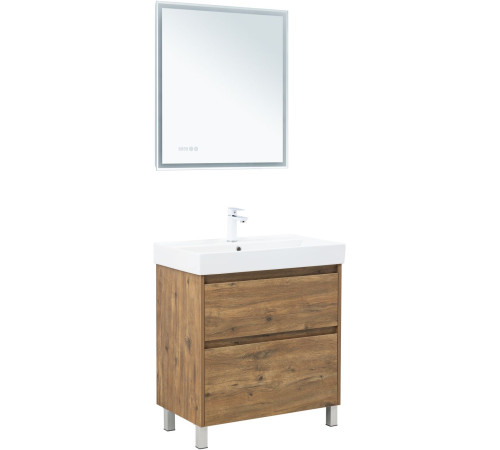 Тумба под раковину Aquanet Nova Lite 2.0 75 напольная, дуб рустикальный