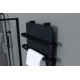 Полотенцесушитель электрический Allen Brau Infinity 120x44 с рейлингом 2.0 и креплением, черный матовый