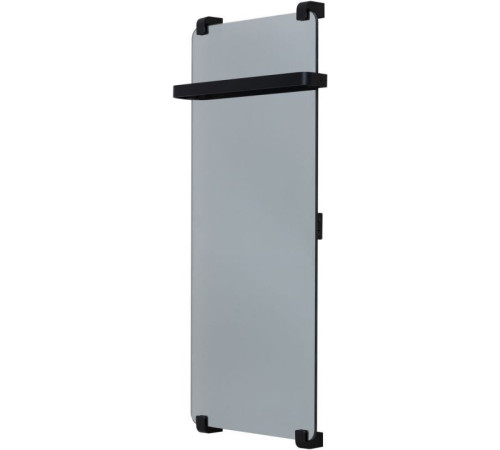 Полотенцесушитель электрический Allen Brau Infinity 100x44 с рейлингом и креплением, черный браш