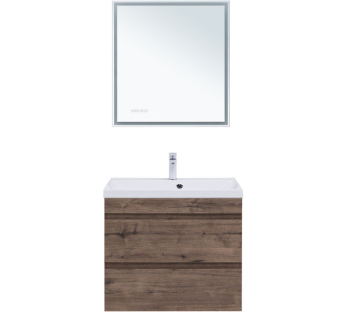 Тумба под раковину Aquanet Нота New 75 дуб веллингтон табак