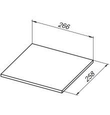 Полка для стеллажа Allen Brau Liberty 30 1.33009.GR-S графит структ