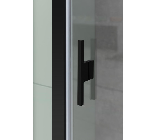 Душевой уголок Allen Brau Priority 100x100 3.31006.BBA + 3.31021.BBA черный браш