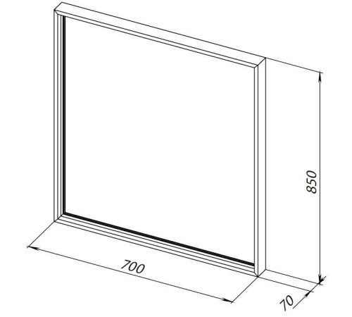 Зеркало Allen Brau Liberty 70 1.330013.BB черный браш
