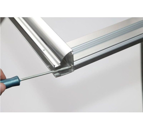 Душевая дверь Aquanet Alfa NAA6121 130, прозрачное стекло