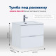 Тумба под раковину Aquanet Алвита New 60 2 ящика, белый матовый