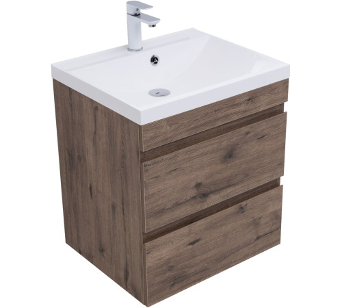 Тумба под раковину Aquanet Нота New 60 дуб веллингтон табак