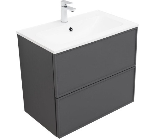 Тумба под раковину Aquanet Арт 75 ясень графит
