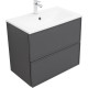 Тумба под раковину Aquanet Арт 75 ясень графит