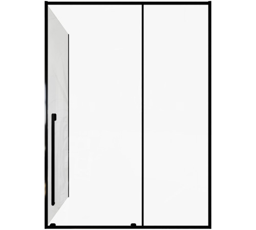 Душевой уголок Allen Brau Fantasy 150x80 3.11009.31 + 3.11012.31 черный матовый