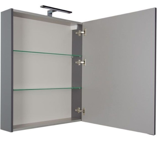 Зеркальный шкаф Aquanet Алвита 70 серый антрацит