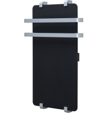 Полотенцесушитель электрический Allen Brau Infinity 80x44 с рейлингом 2.0 и креплением, серебро браш