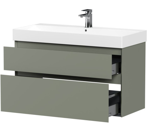 Тумба под раковину Allen Brau Infinity 100 1.210027.CGM олива матовый