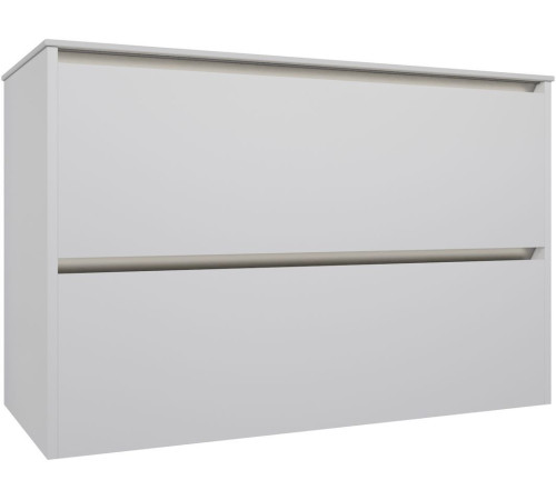 Тумба под раковину Allen Brau Activity 100 1.34006.WM белый матовый/черный браш