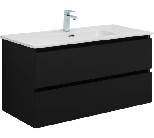 Тумба под раковину Aquanet Вега 2.0 100 черный