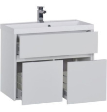 Тумба с раковиной Aquanet Латина 80 белый